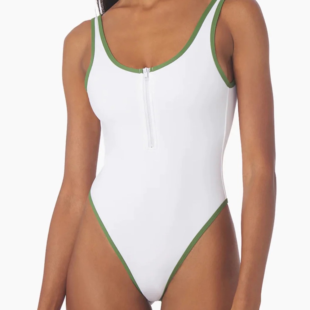WHITE ONE PIECE SWIMSUIT - NWT, S